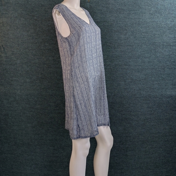 Ecru Silk Summer Shift Dress - Picture 4 of 12